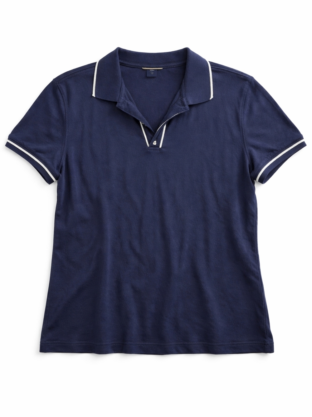 Banana Republic Navy Polo with White Contrast Trim